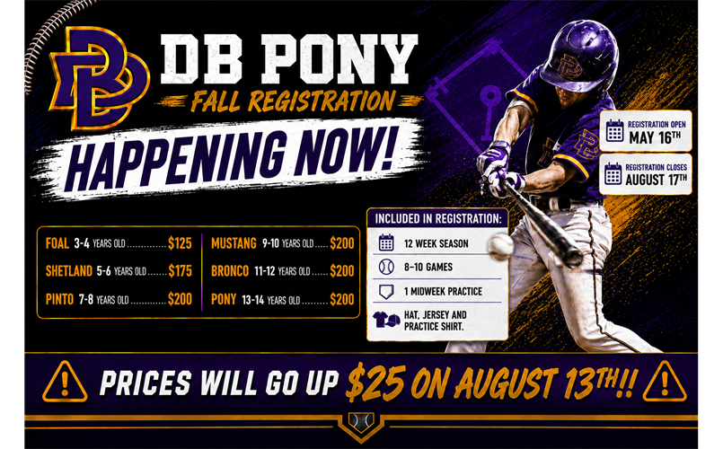 Ready for Fall Ball? Sign up Today!